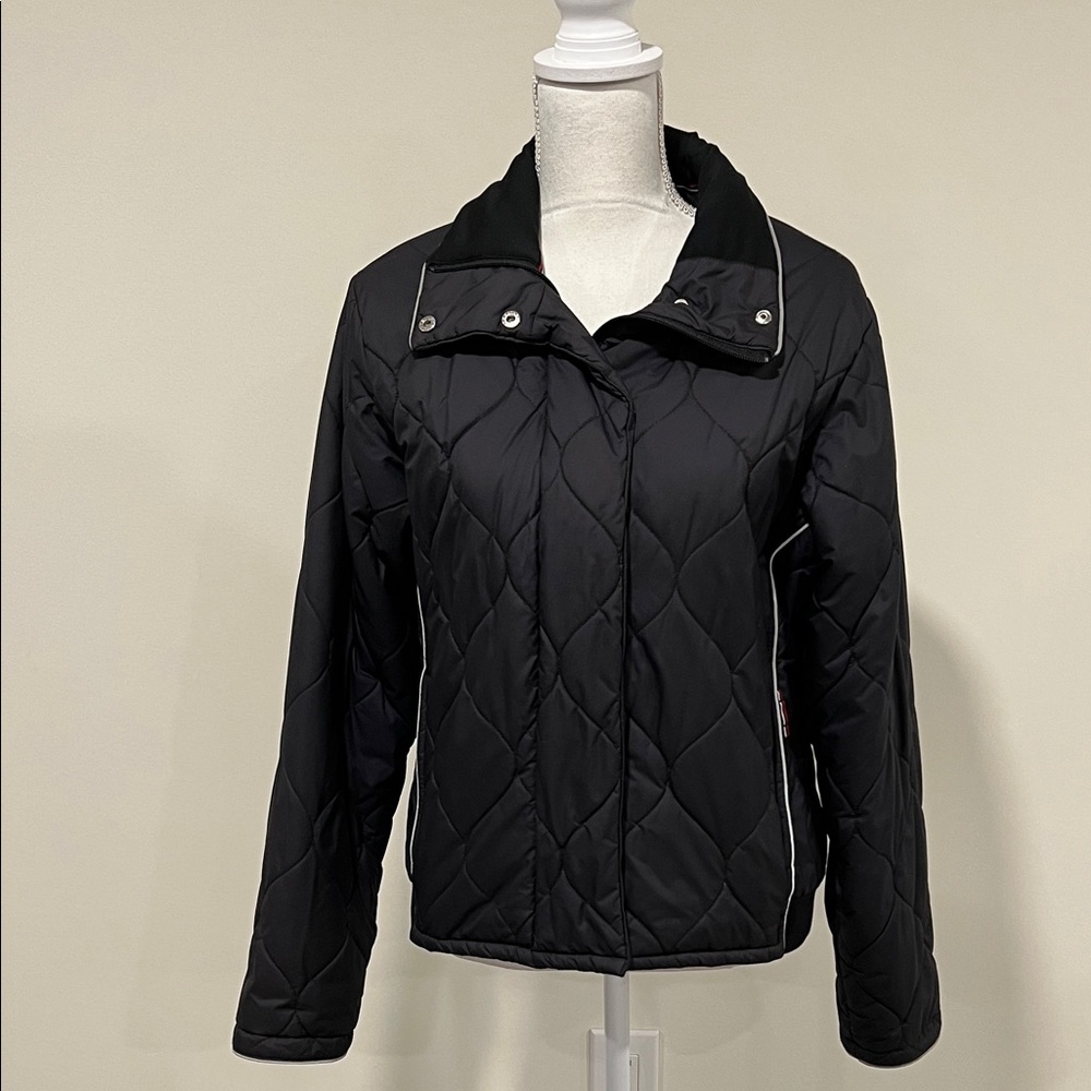 NIKE Vintage Lightweight Puffer Black Quilted Jacket Size Medium